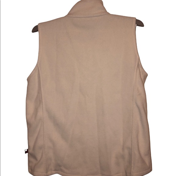 Woolrich Beige Fleece Vest Medium - Picture 2 of 8